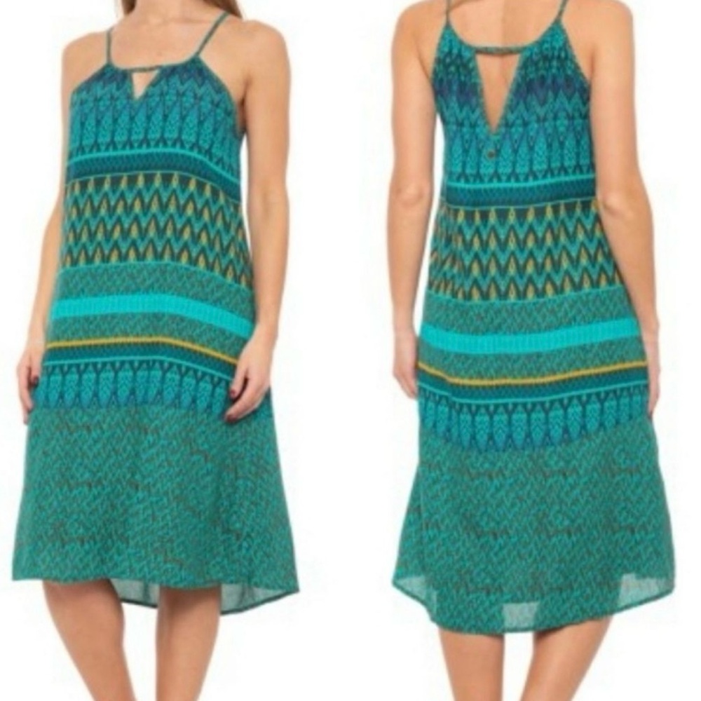 prAna Nari Midi Dress Halter Keyhole Neckline - Picture 2 of 9